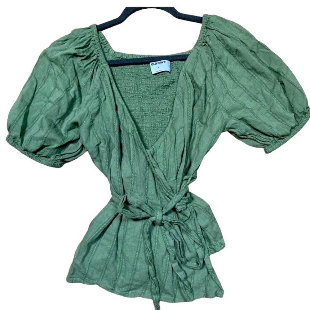 Old Navy Peplum Wrap Top